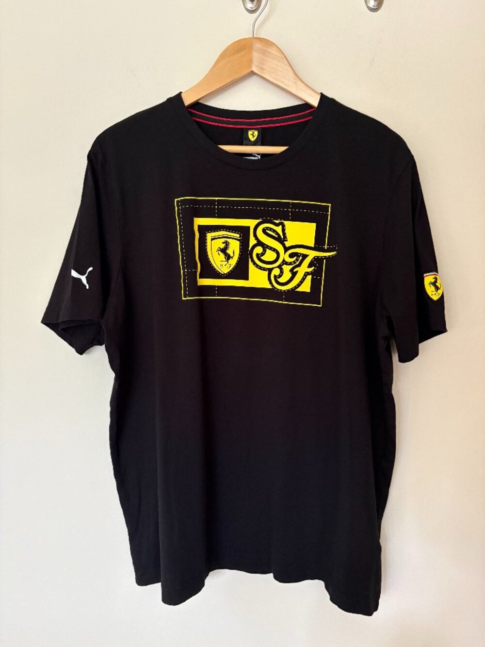 Puma Scuderia Ferrari Race Graphic T-Shirt Men’s XL Black F1